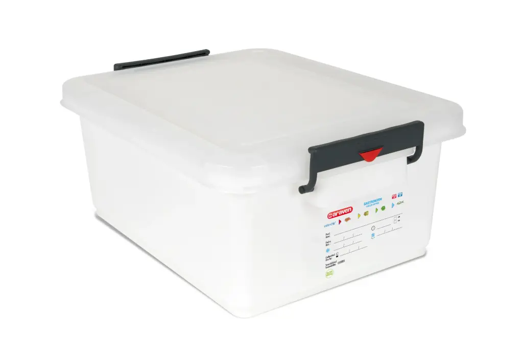 Cubeta Manutencion Pp. Blanca C/Tapa 530X396X225,5 Mm. 40 L.