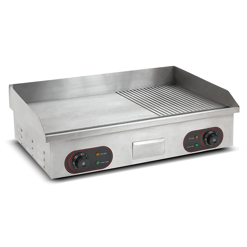 Fry Top Liso/Ranurado 2200 W + 2200 W Cm 73 X 40