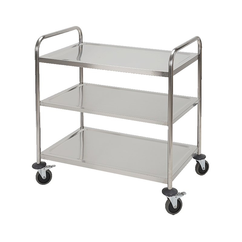 Carrito De Cocina En Acero Inoxidable Con 3 Estantes
