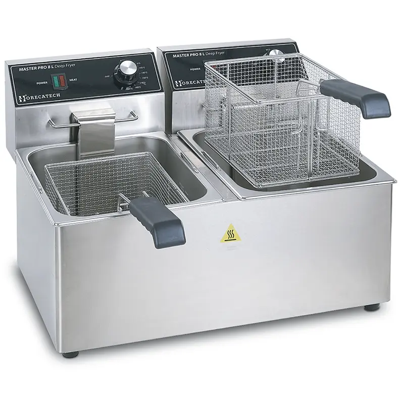 Freidora De 8 + 8 Litros 3250W + 3250W Con Termostato Ego