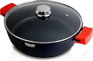CACEROLA BAJA ECOSTONE ALUMINIO FUNDIDO CON TAPA 28 CM.