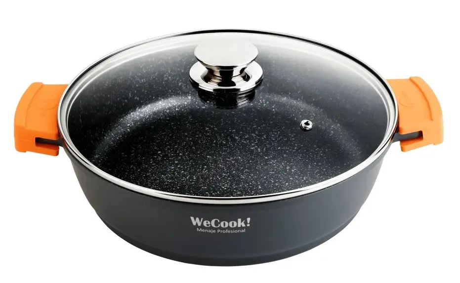 Cazuela baja de aluminio fundido ECOCHEF,  30cm
