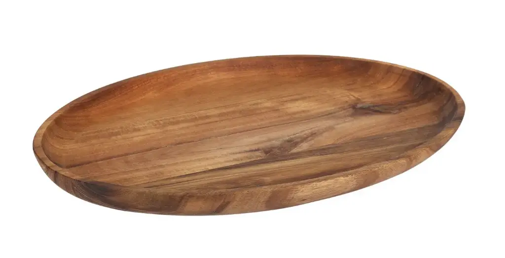 Tabla acacia servicio oval 29,8 x 19,7 cm