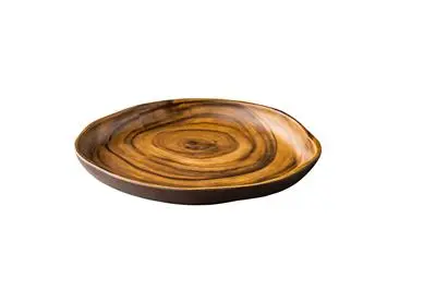 Plato Madera African 30X30X4 Cm.