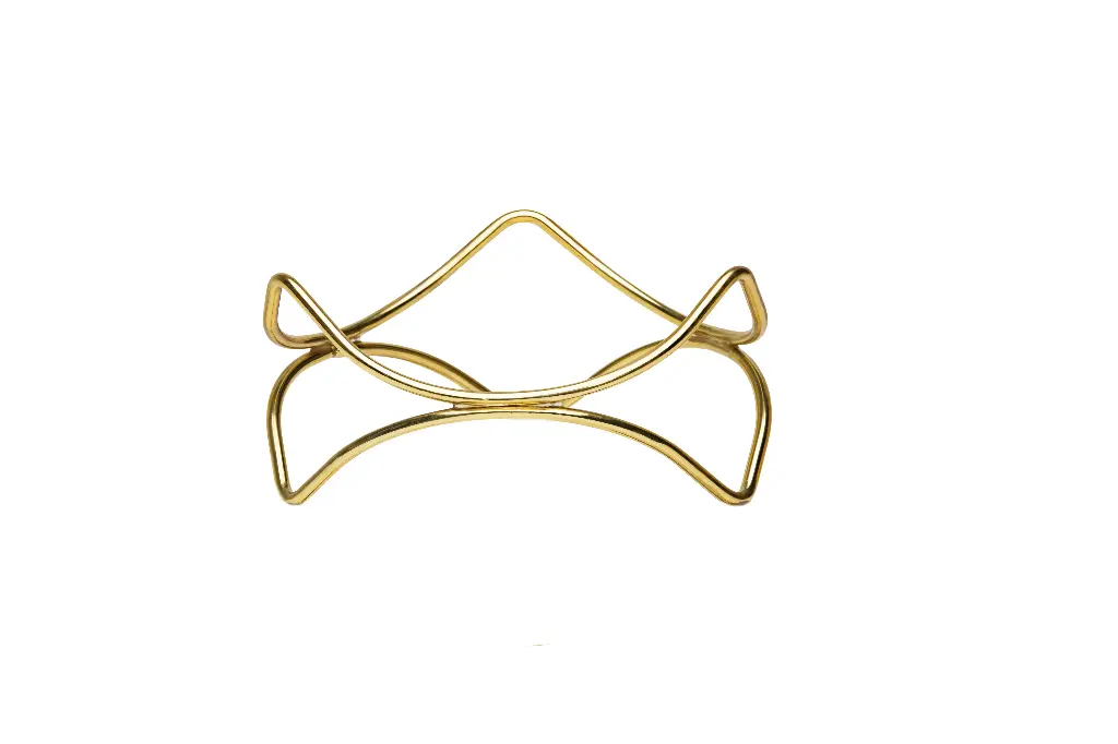 Pedestal Buffet Gold 21X21X10 Cm.
