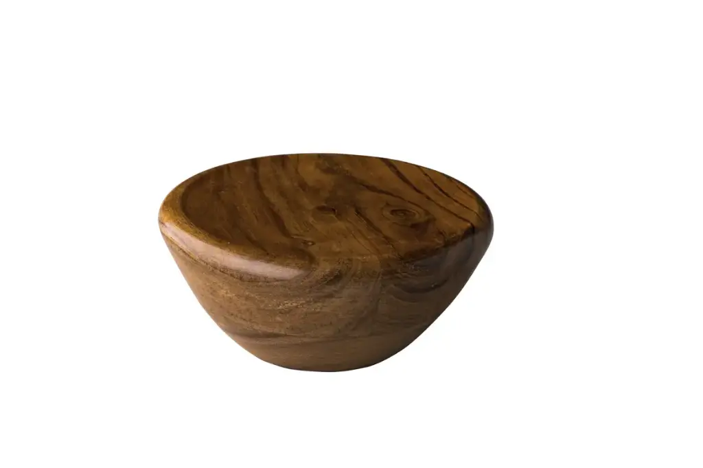 Plato Degustacion Madera Oak Conico 15 Cm.