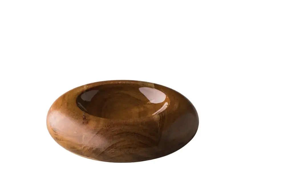 Plato Degustacion Madera Oak Donut 17 Cm.
