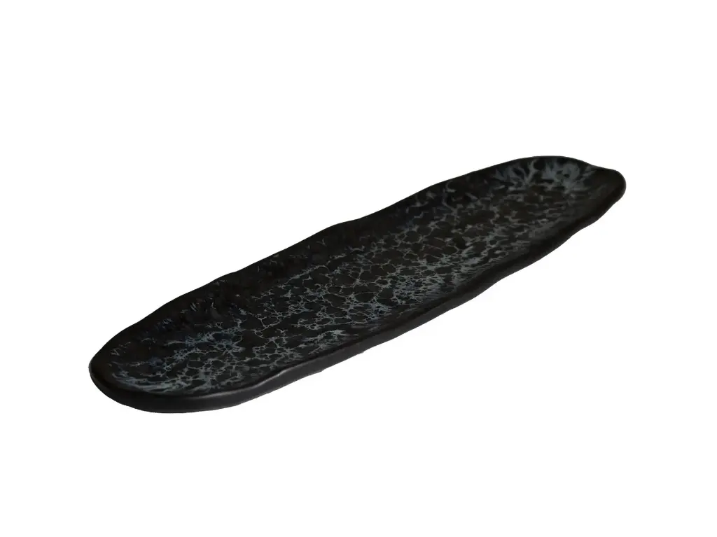 Fuente Oval Sakura Azul 40,8X11,5 Cm.