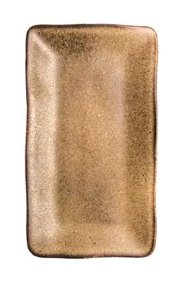 Fuente Rectangular Q Authentic Stone Marron 27,5X15,5 Cm.