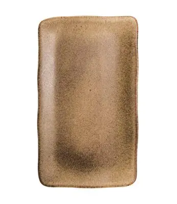 Fuente Rectangular Authentic Sbr Marron 35X21 Cm.