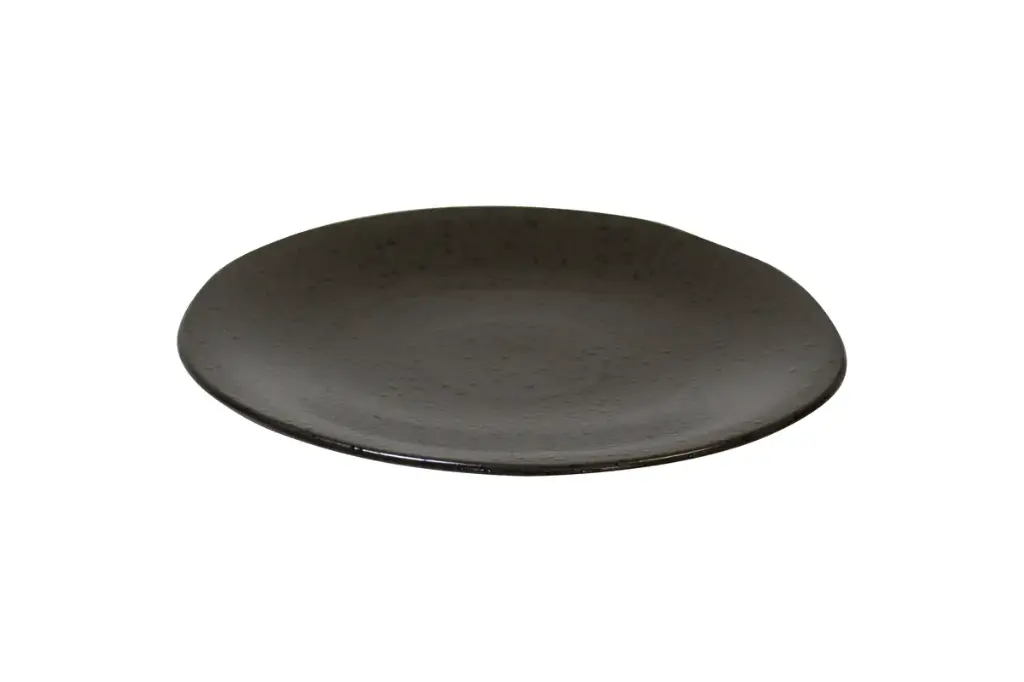 Plato Llano Q Authentic Speckle Negro 28,5 Cm.
