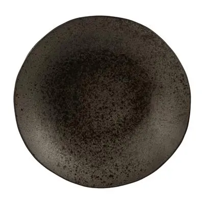 Plato Hondo Q Authentic Speckle Negro 26,5 Cm.