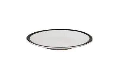 Zz26 Plato Postre Q Authentic Eclipse Filo Negro 21 Cm.