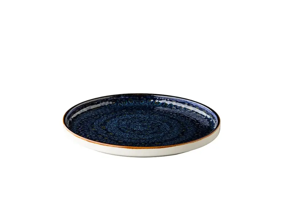 Plato Llano Jersey Apilable Azul 25,4 Cm.