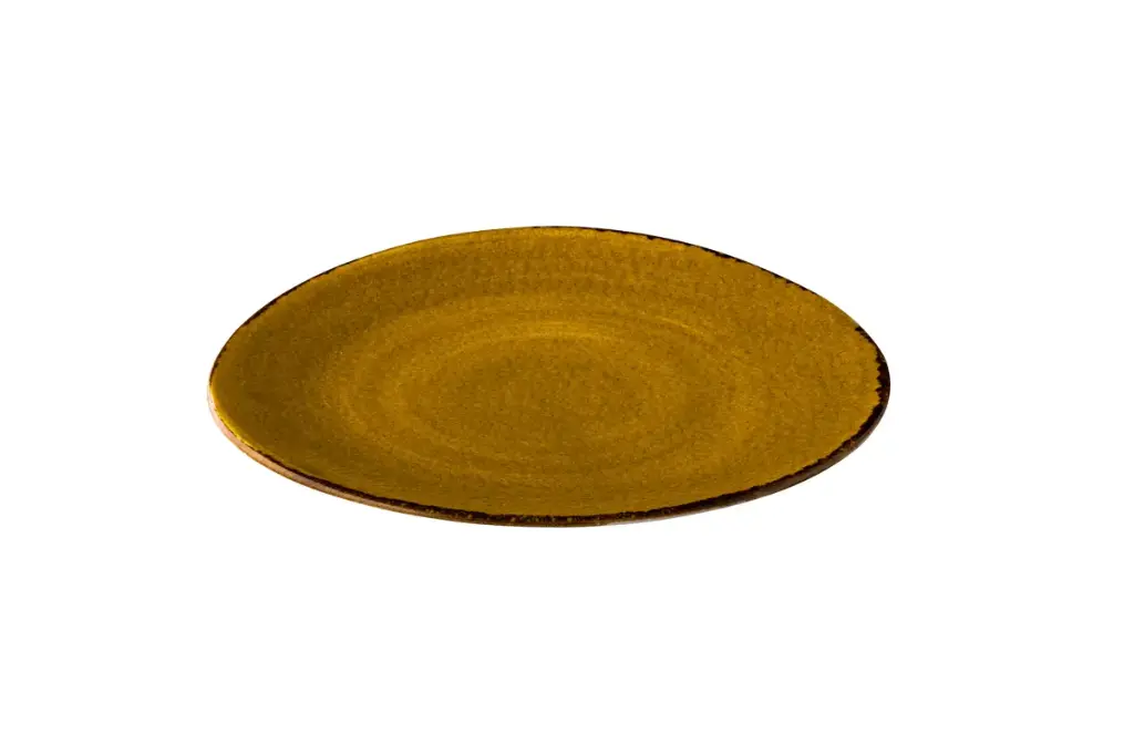 Plato Jersey Triangular Amarillo 21 Cm.