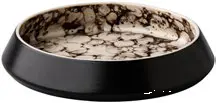 Zz26 Plato Hondo Bubble Negro Satin 20X3,8 Cm.