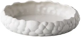 Zz26 Ensaladera Bubble Curved Blanca 24,5X5,5 Cm.