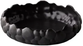 Zz26 Ensaladera Bubble Curved Negra 20X5,5 Cm.