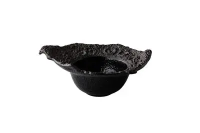 Zz26 Ensaladera Stone Negra 18,5 Cm.