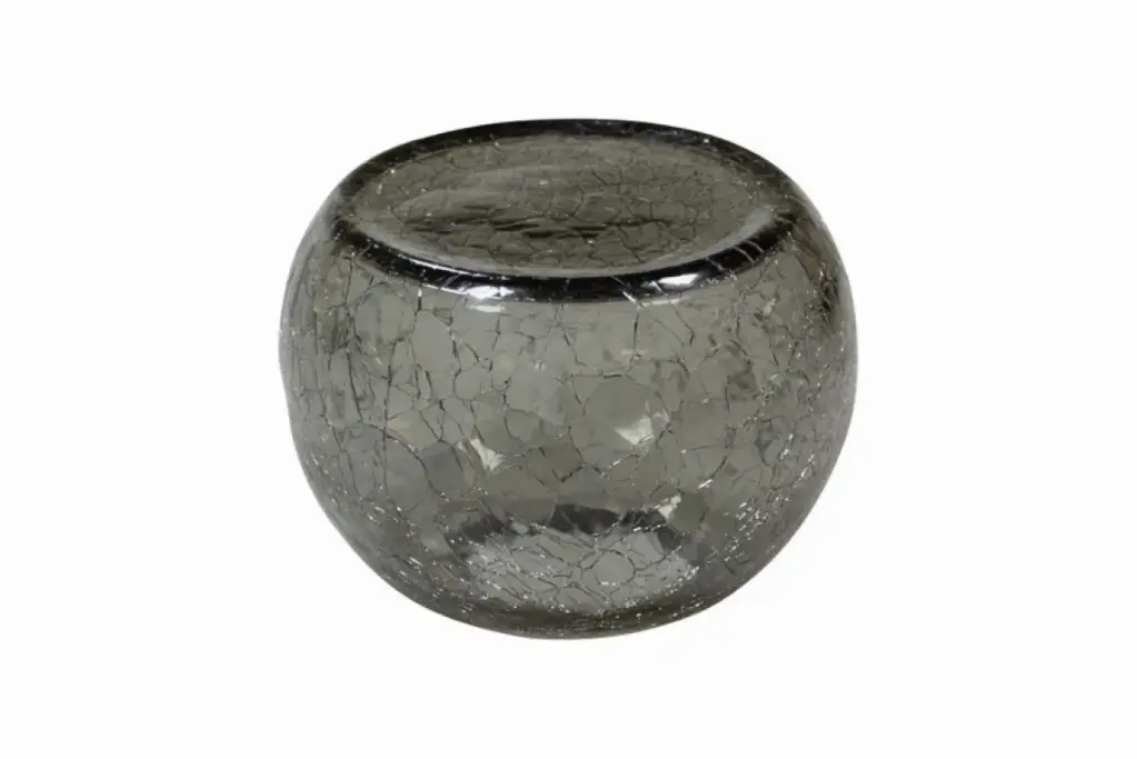 Bol Crackled L Gris 13,5 X 10 Cm