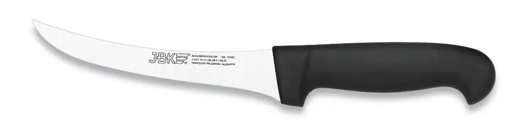 Cuchillo Deshuesar Curvo Negro 15 Cm.