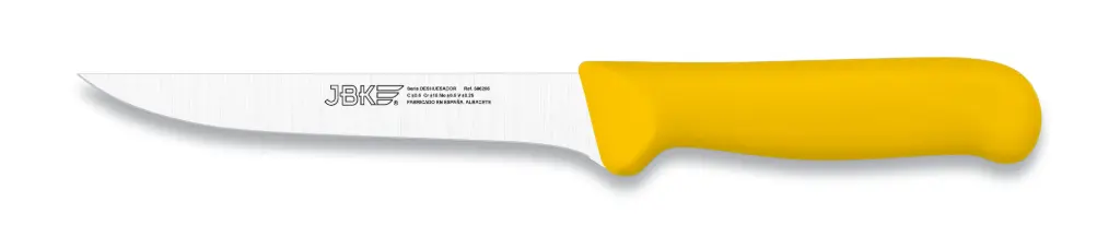 Cuchillo Deshuesar Inyectado Amarillo 15 Cm