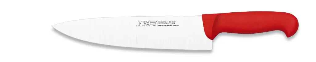 Cuchillo Cocinero Inyectado Rojo 23 Cm.