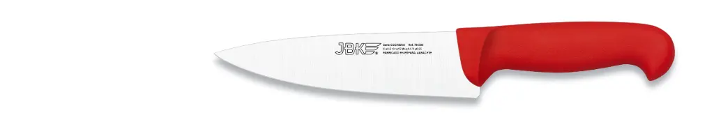 Cuchillo Cocinero Inyectado Rojo 15 Cm.