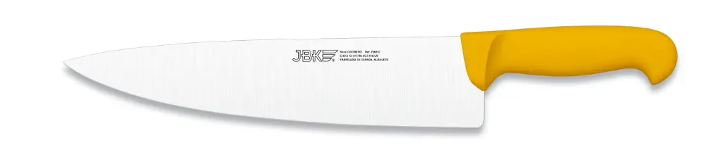 Cuchillo Cocinero Inyectado Amarillo 25 Cm.