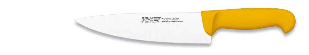 Cuchillo Cocinero Inyectado Amarillo 20 Cm.