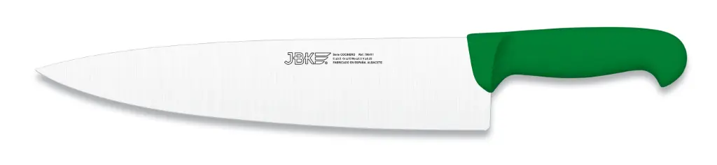 Cuchillo Cocinero Inyectado Verde 28 Cm.