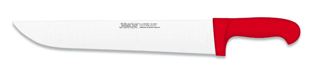 Cuchillo Carnicero Inyectado Rojo 35 Cm.
