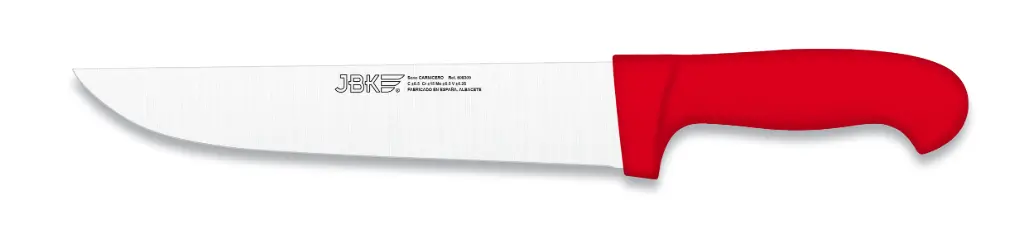 Cuchillo Carnicero Inyectado Rojo 23 Cm.