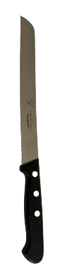 Cuchillo Pan Sierra Negro 20 Cm.