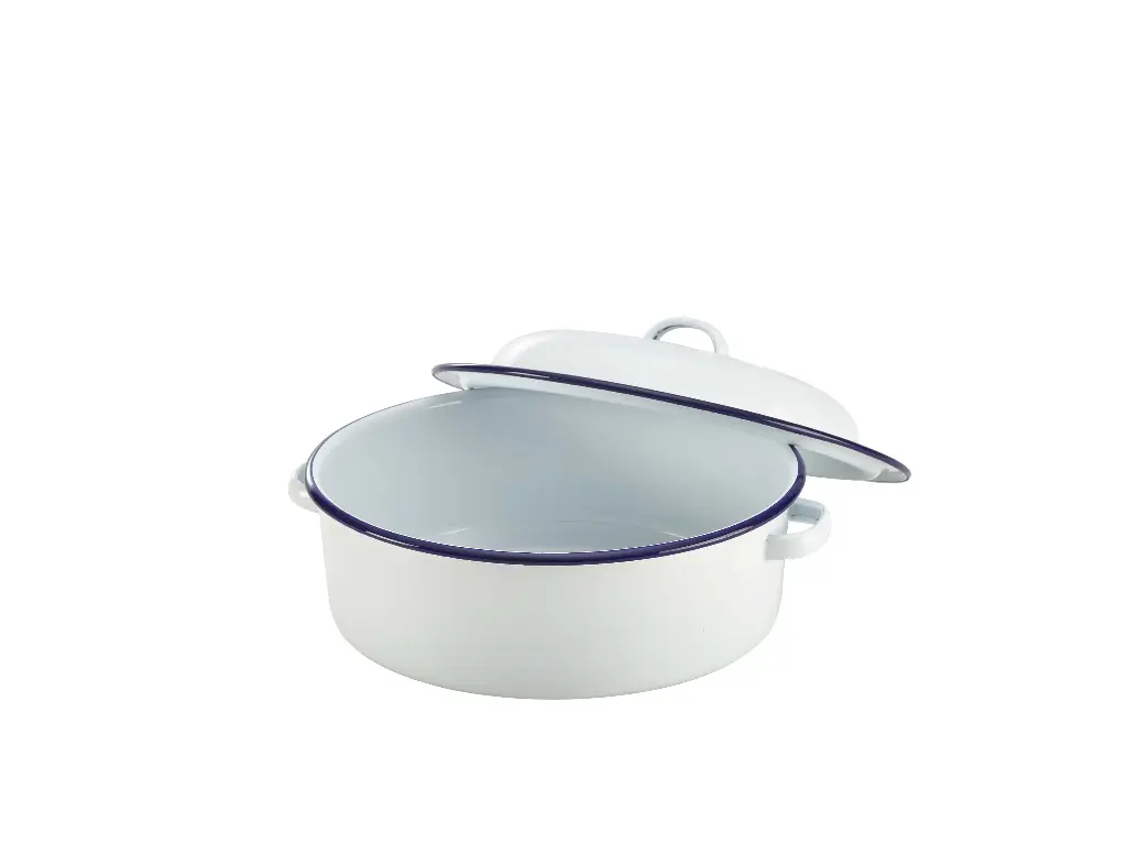 Cacerola Enamel Filo Azul C/Tapa 20 Cm.