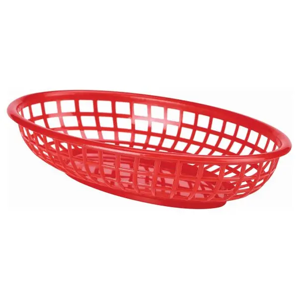 Cesta Fast Food Roja 23.5X15.4 Cm.