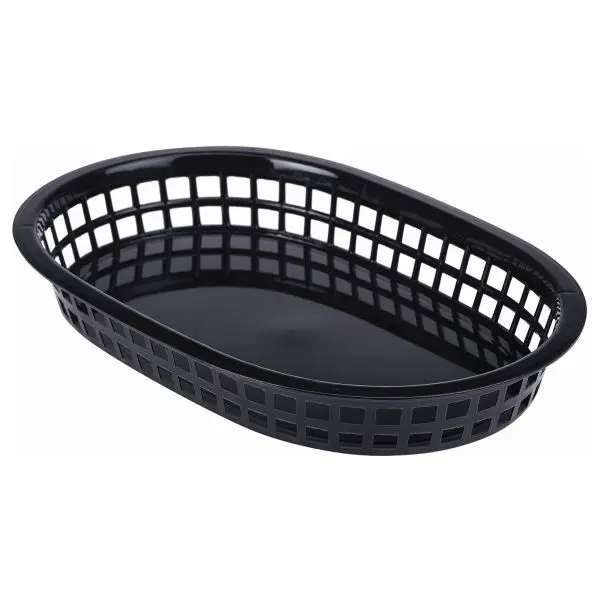 Cesta Fast Food Negra 27.5X17.5 Cm.