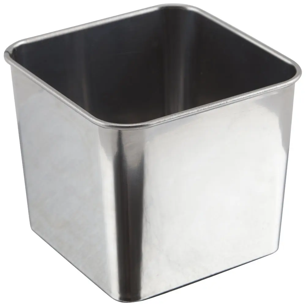 Bol Cuadrado Inox. 8X8X6 Cm.