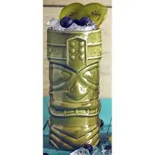 Vaso Tiki Alto Verde 40 Cl.