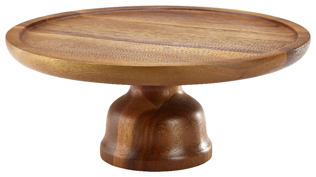 Pie Tarta Madera Acacia 33 Cm.
