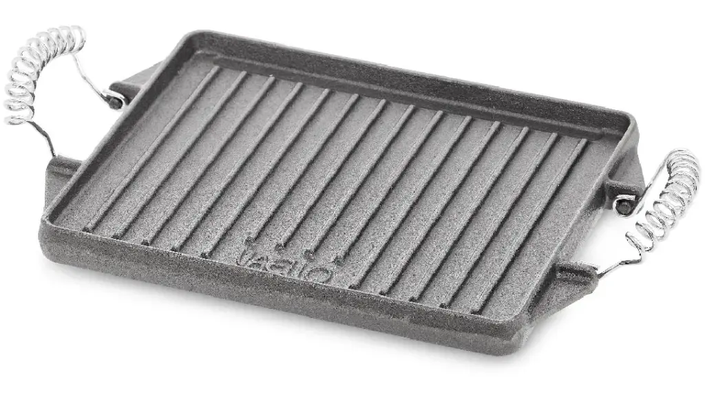 Plancha Hierro Fundido Esmaltada Rectangular 27 X 21 cm