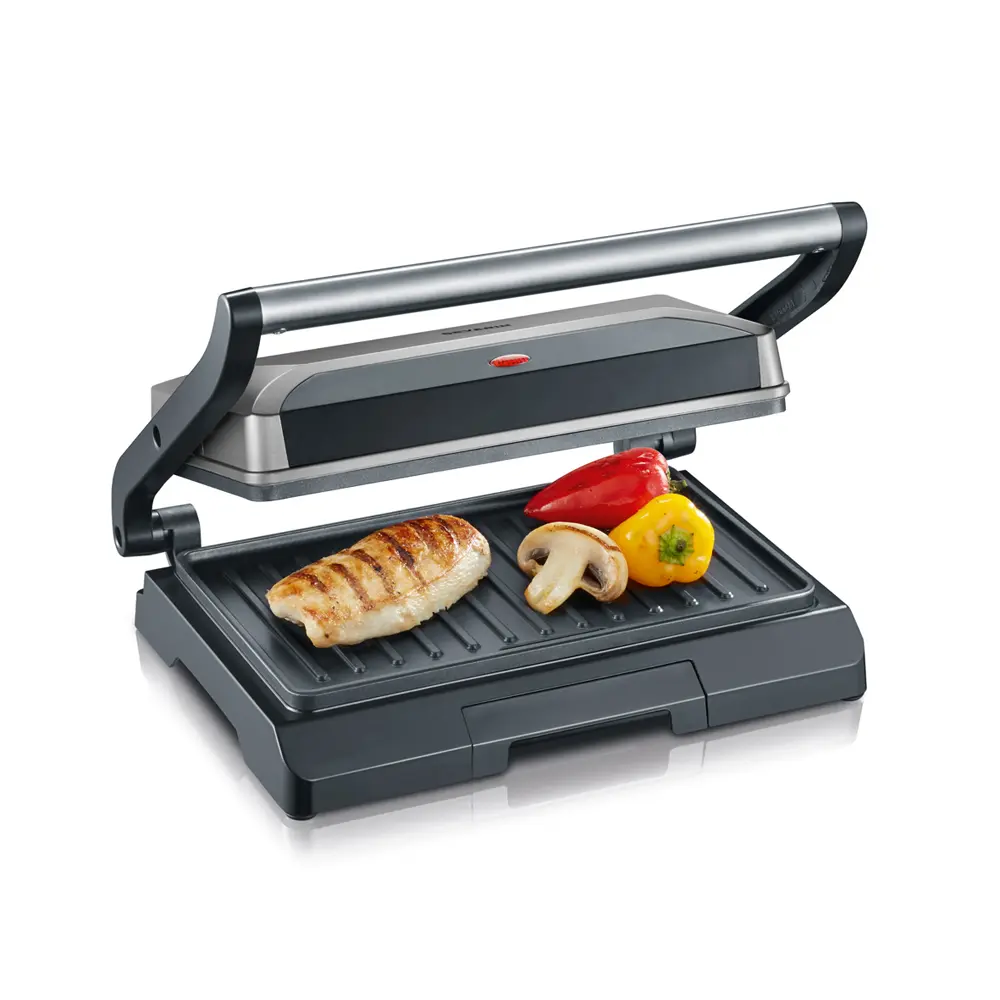 Plancha Electrica Grill Antiaherente 800 W.