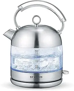 HERVIDOR ELECTRICO CRISTAL RETRO RESISTENCIA OCULTA 1.7 L. 2400 W.