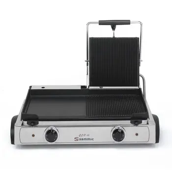 Plancha Asar Electrica Con Tapa Lisa / Acanalada Gld-10 230/50-60/1