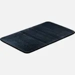 Fuente Rectangular Nara Relieve Negra 30X18 Cm.