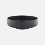 Bol Nara Relieve Negro 21X7 Cm.
