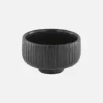 Bol Nara Relieve Negro 8X5 Cm.