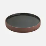 Plato Artisan Negro 21X3.1 Cm.