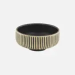 Bol Nara Relieve Bicolor Blanco Negro 12X5,6 Cm.