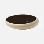 Plate Half-Deep Round Coupe Black 17Cm Embrace